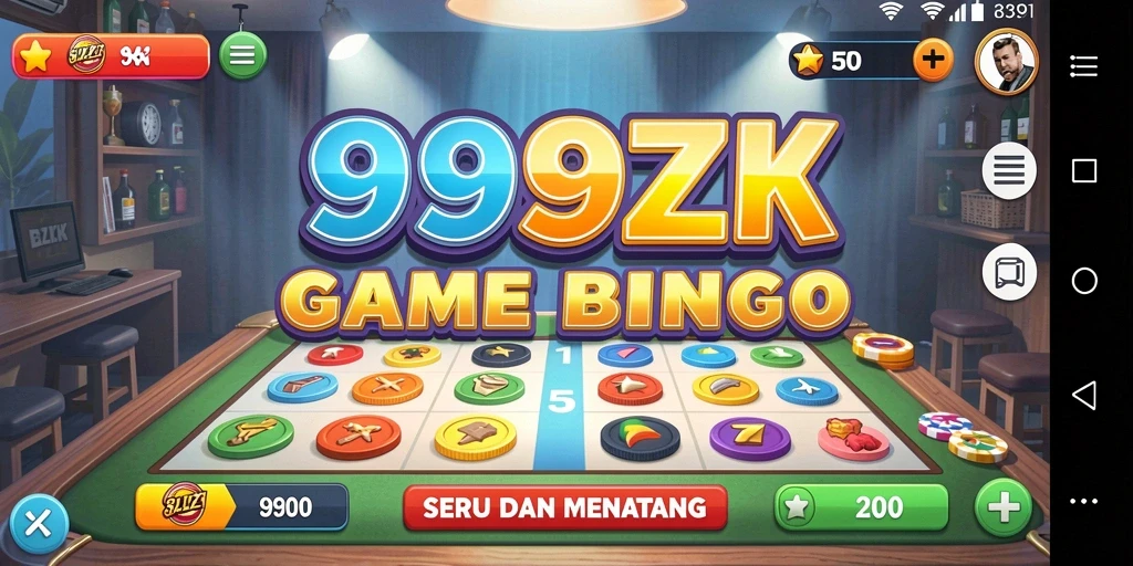 Gameplay seru Bingo di 999ZK dengan banyak pemain.