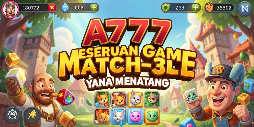 Tangkapan layar gameplay A7777 yang menarik dan penuh warna.
