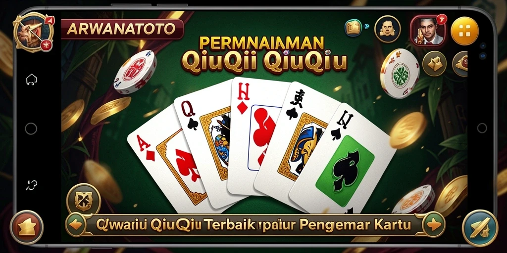 Tampilan gameplay QiuQiu yang seru di ARWANATOTO.