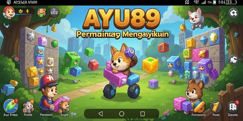 Tampilan gameplay AYU89 yang penuh warna dan menarik.