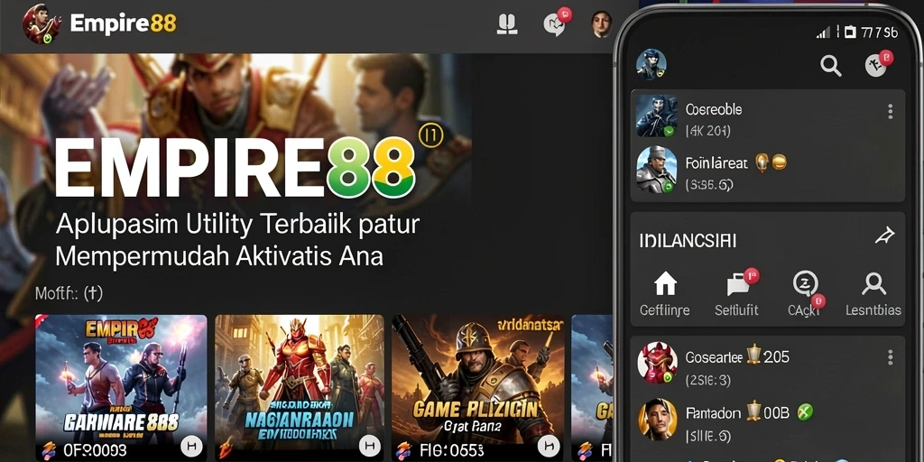 Screenshot EMPIRE88 yang menampilkan antarmuka aplikasi Utility yang intuitif.