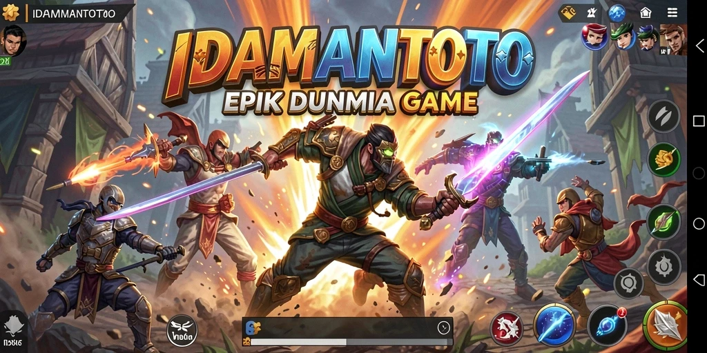 Gameplay mendebarkan dalam IDAMANTOTO dengan pertarungan karakter yang intens.
