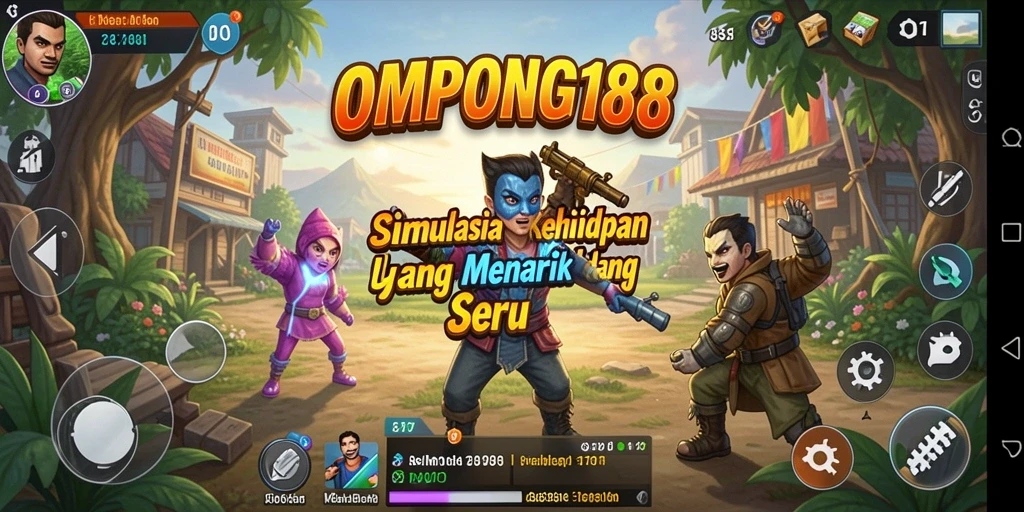 Gameplay OMPONG188 yang penuh dengan tantangan dan kreativitas.