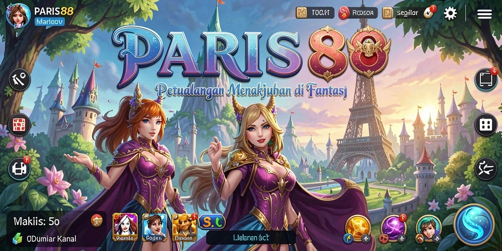 Tampilan seru gameplay PARIS88 yang penuh petualangan.