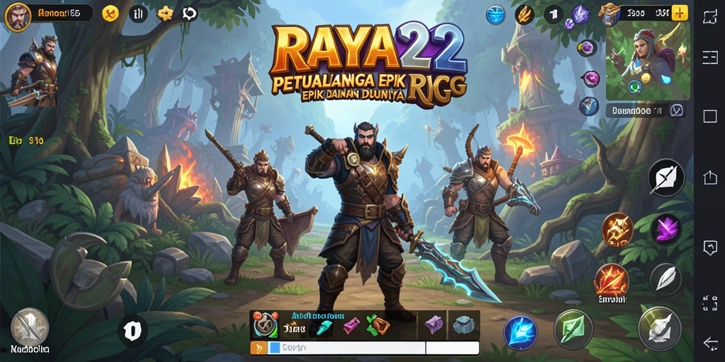 Tampilan menarik dari gameplay RPG RAYA22 yang mengasyikkan.