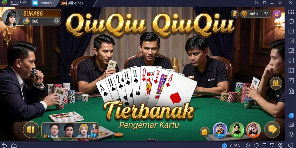 Screenshot main SUKA86 menampilkan tantangan QiuQiu yang seru.